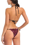 Women animal print bikini bra panty lingerie set