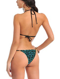 Women animal print bikini bra panty lingerie set