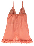 Xs and Os Women's Open Front Ruffled Babydoll Lingerie